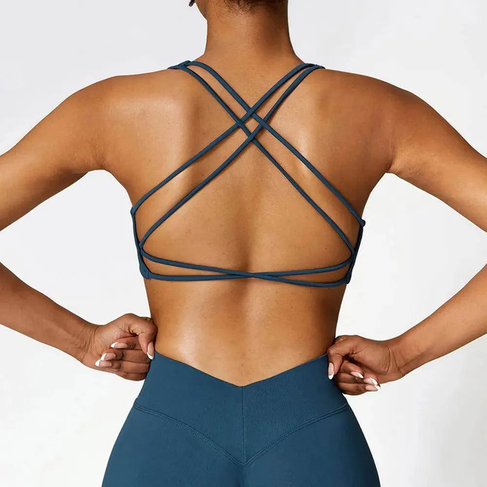 Stylish sports bra swim top for swimming and surfing