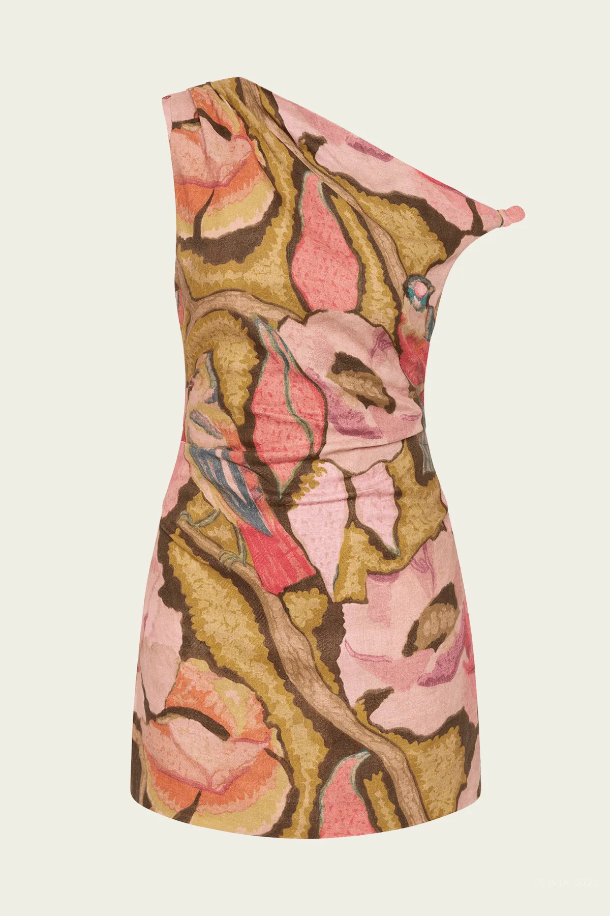 Talulah Knot Mini Dress in Sanderling Floral