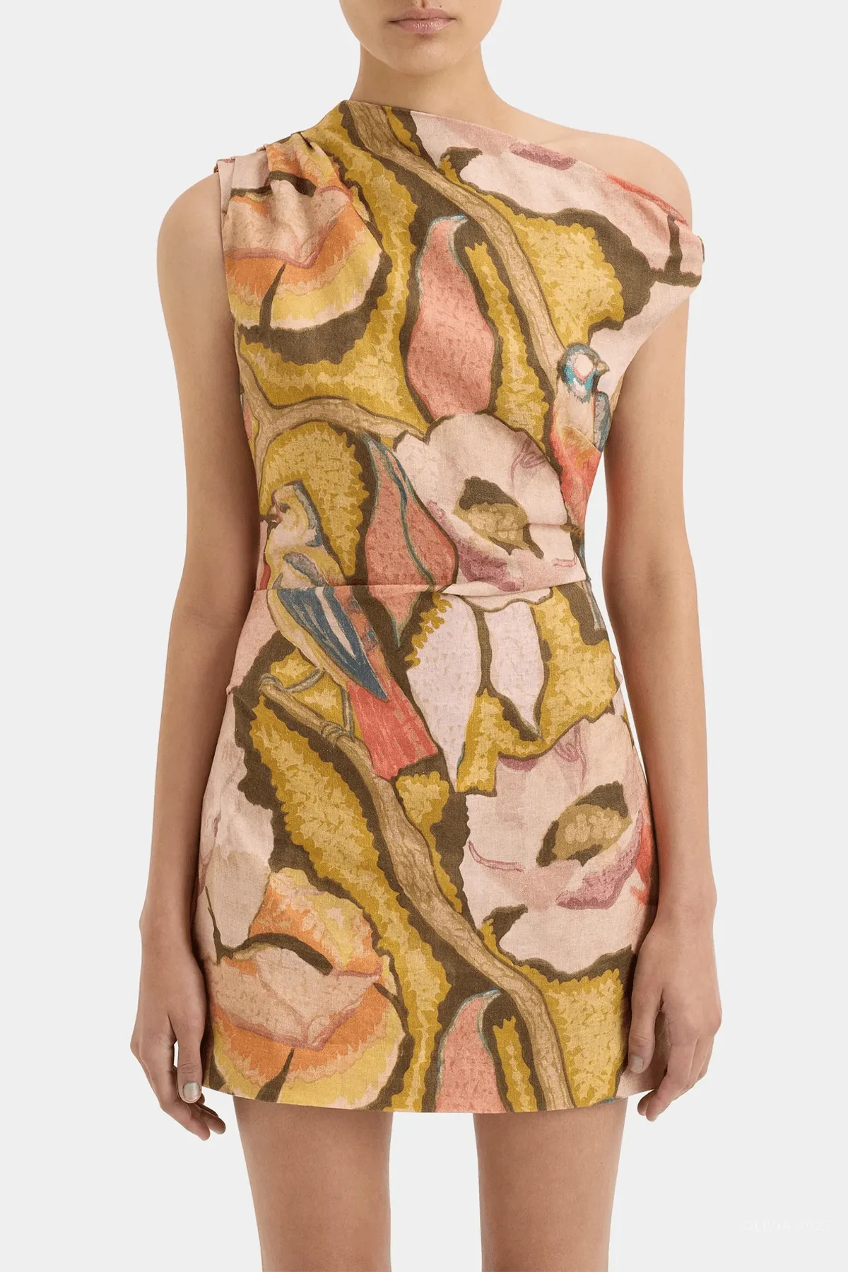 Talulah Knot Mini Dress in Sanderling Floral