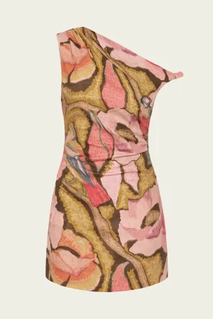 Talulah Knot Mini Dress in Sanderling Floral