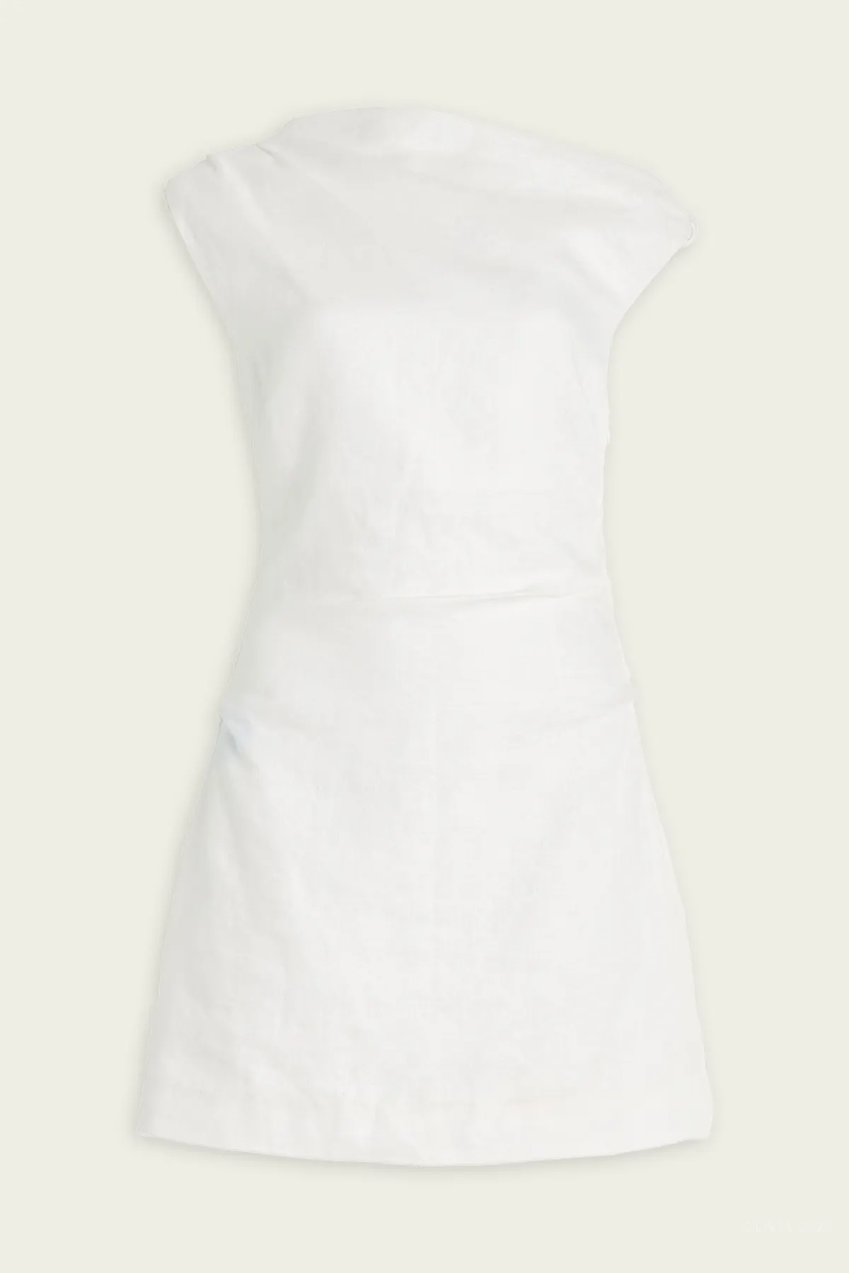 Tamara Knot Mini Dress in Ivory
