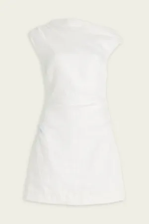 Tamara Knot Mini Dress in Ivory