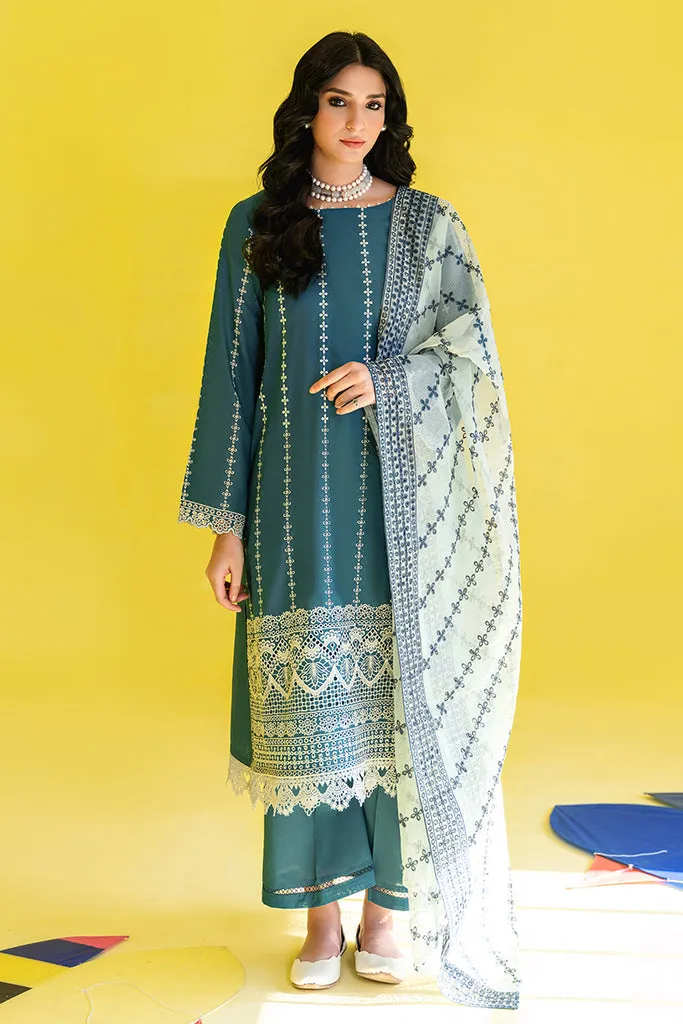 Teal Green Embroidered Pakistani Salwar Kameez Dupatta Salwar Suit