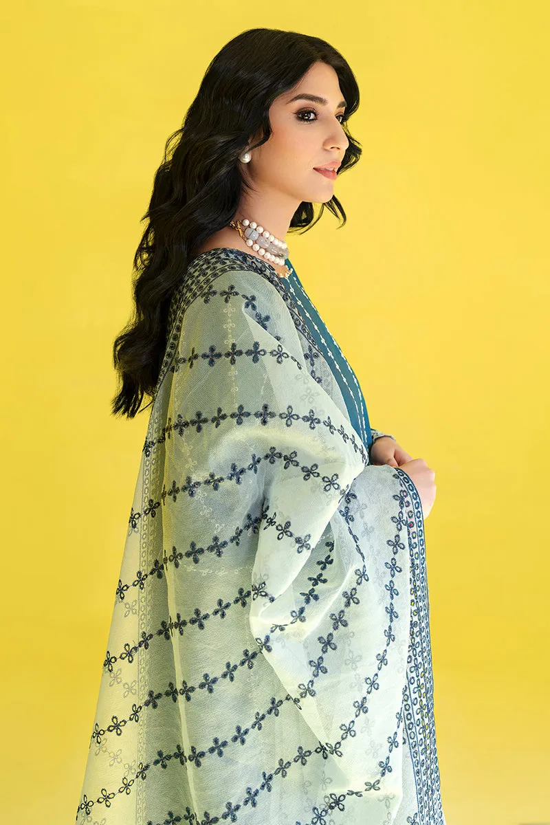 Teal Green Embroidered Pakistani Salwar Kameez Dupatta Salwar Suit