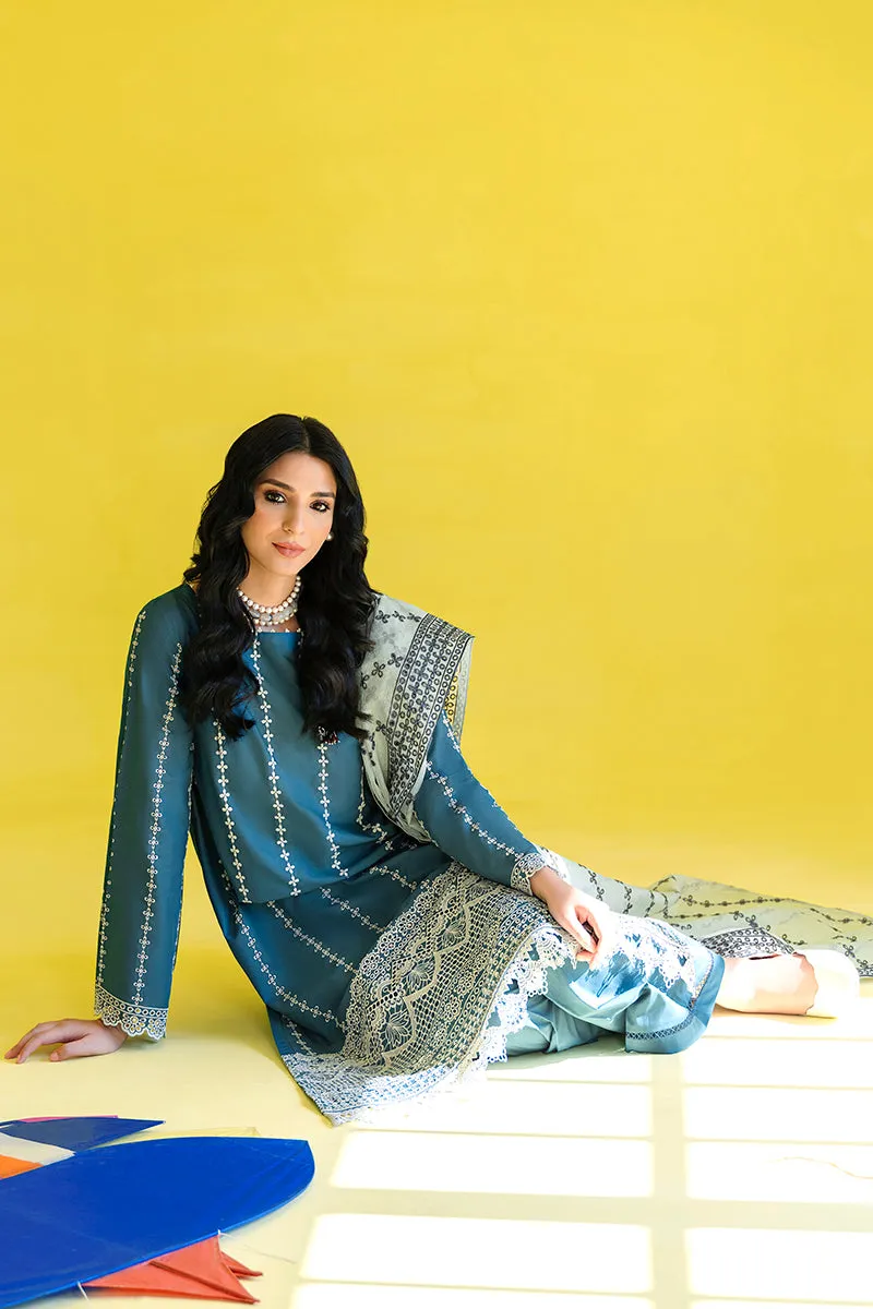 Teal Green Embroidered Pakistani Salwar Kameez Dupatta Salwar Suit