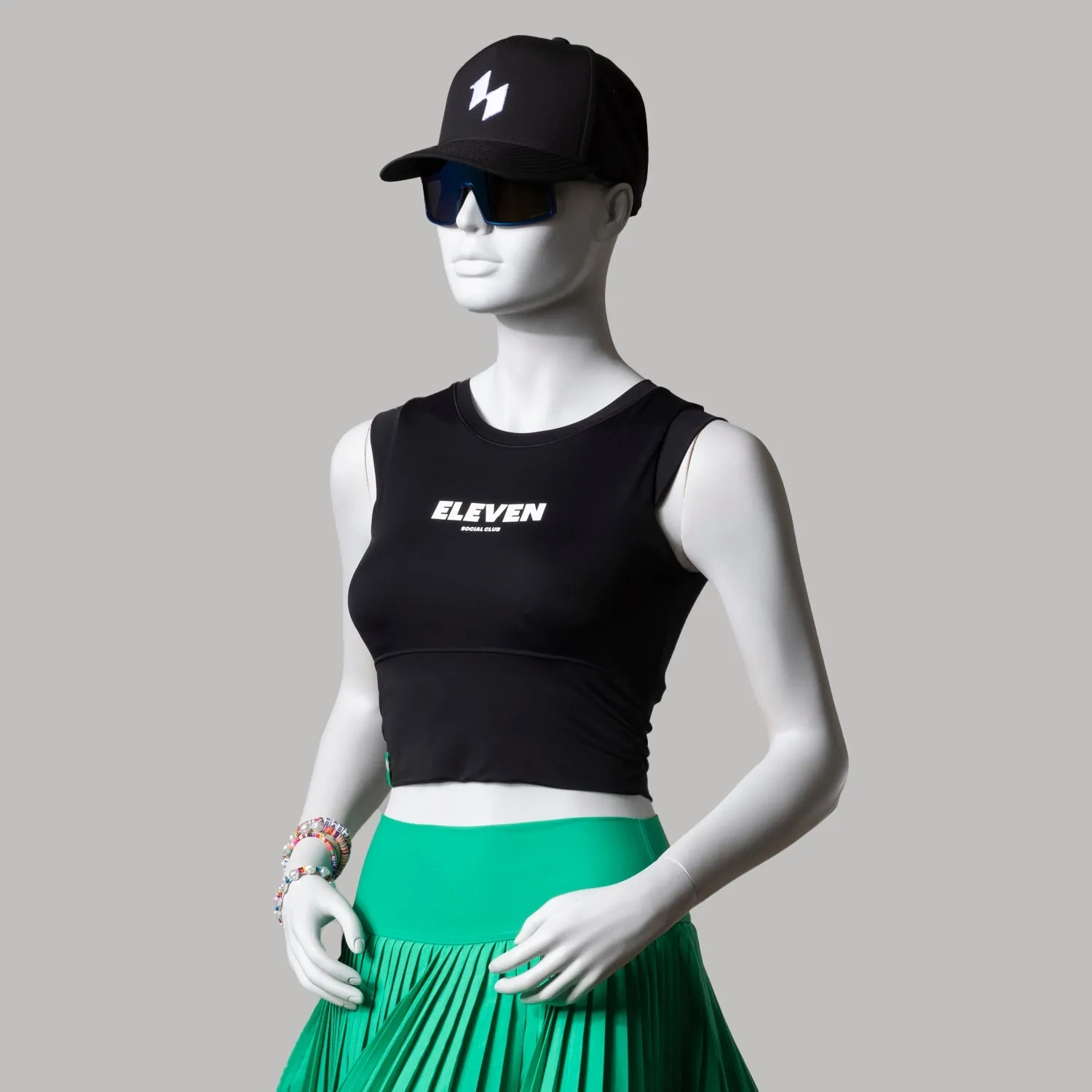 The Jade Cropped Performance Tank (Top Vest)