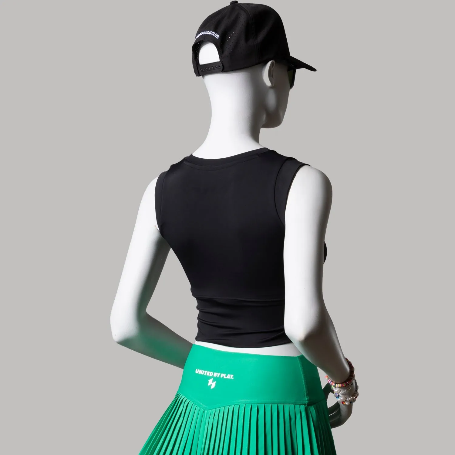 The Jade Cropped Performance Tank (Top Vest)