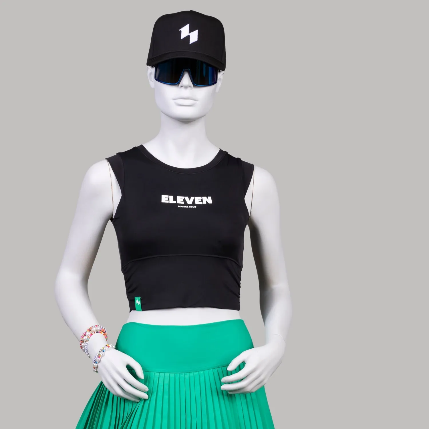 The Jade Cropped Performance Tank (Top Vest)