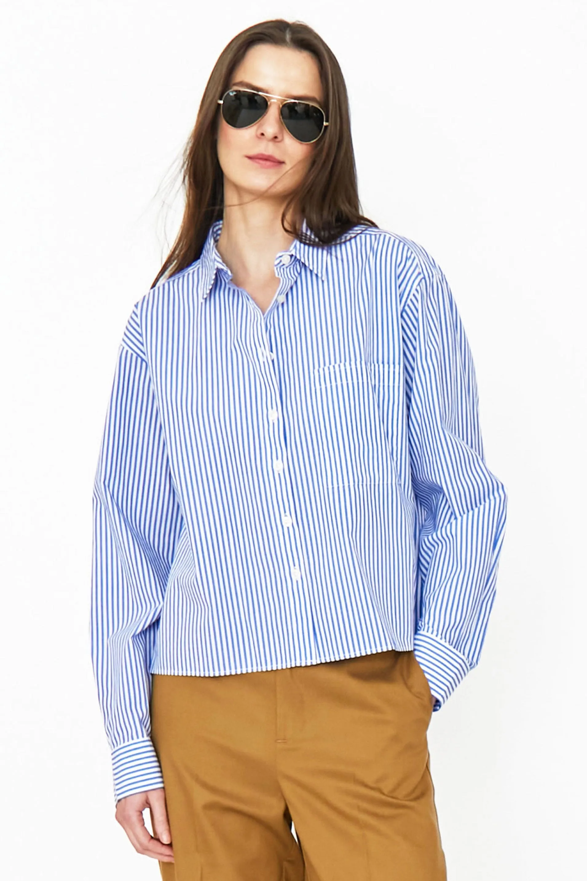 The Nell - White/Royal Blue