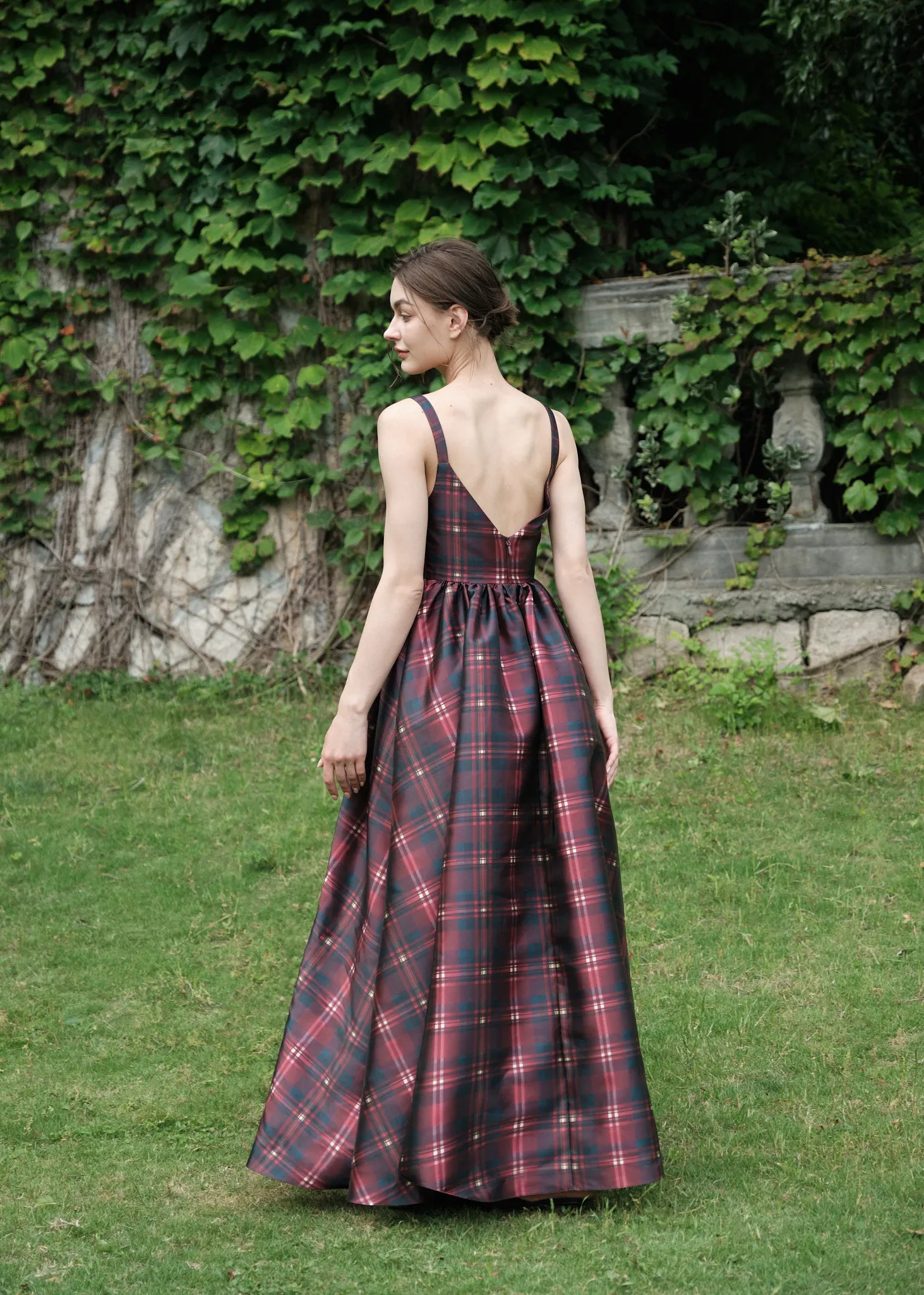 The Rue Cler Dress in Ruby Lacquer