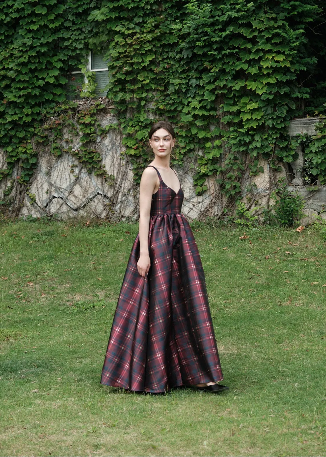 The Rue Cler Dress in Ruby Lacquer