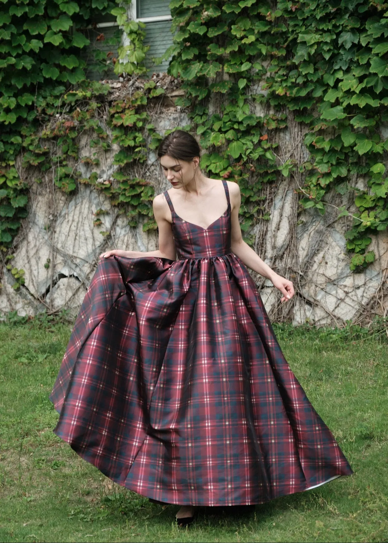 The Rue Cler Dress in Ruby Lacquer