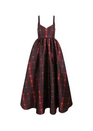 The Rue Cler Dress in Ruby Lacquer
