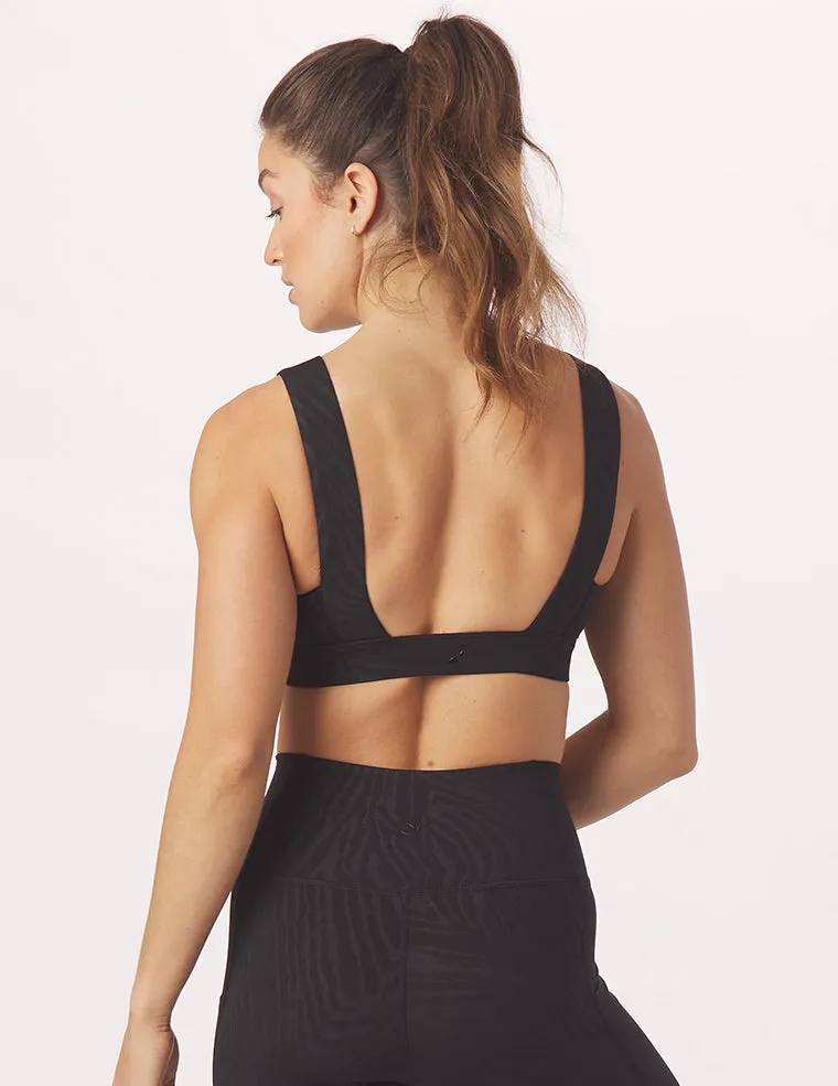 Tide Bra: Black Zebra Gloss