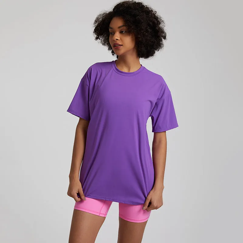 Tight Running Exercise T-shirt Workout Top