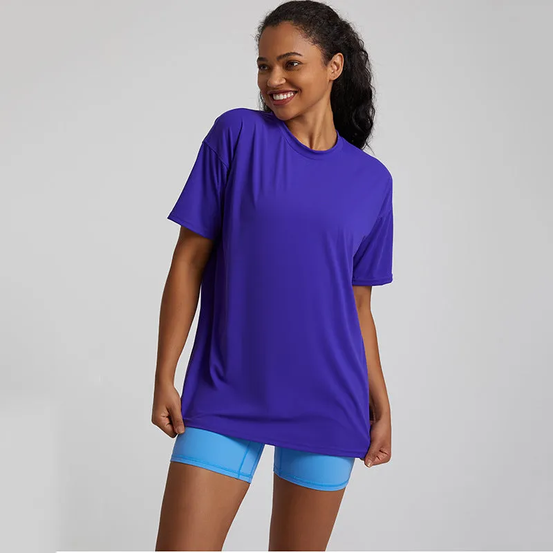 Tight Running Exercise T-shirt Workout Top