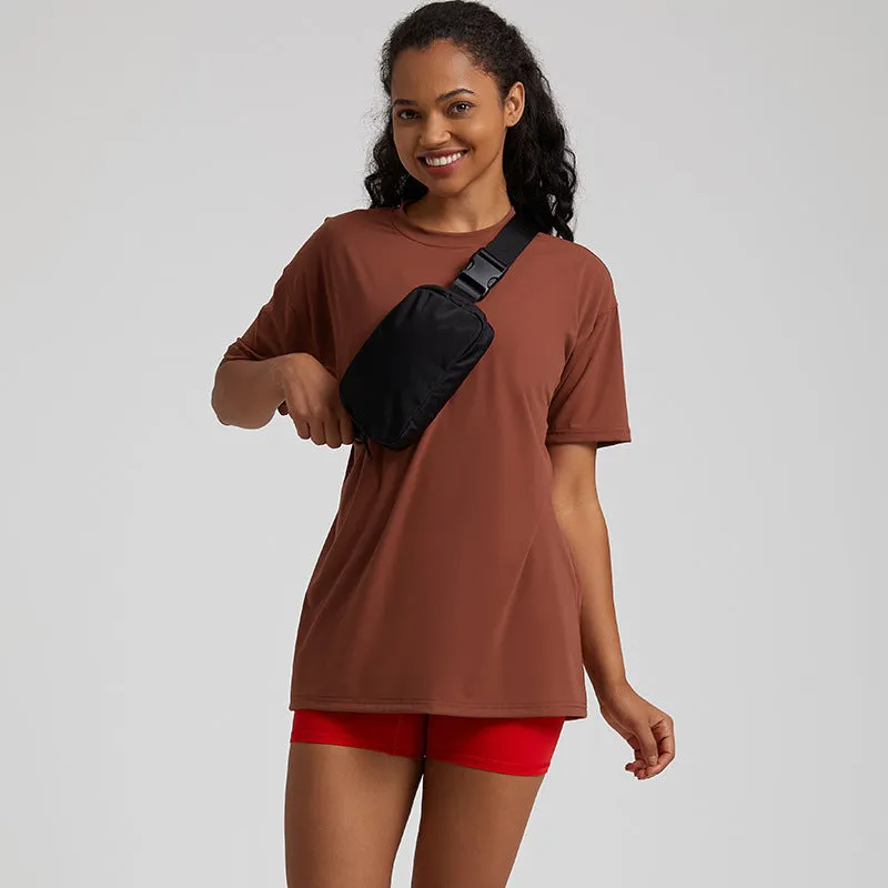 Tight Running Exercise T-shirt Workout Top