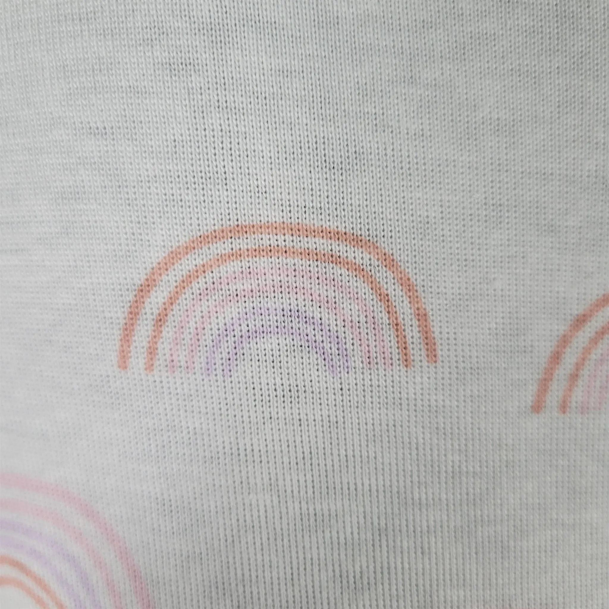 Toddler Girls Sleeveless T Shirt with Ruffles and Rainbow Print by Grayson Mini