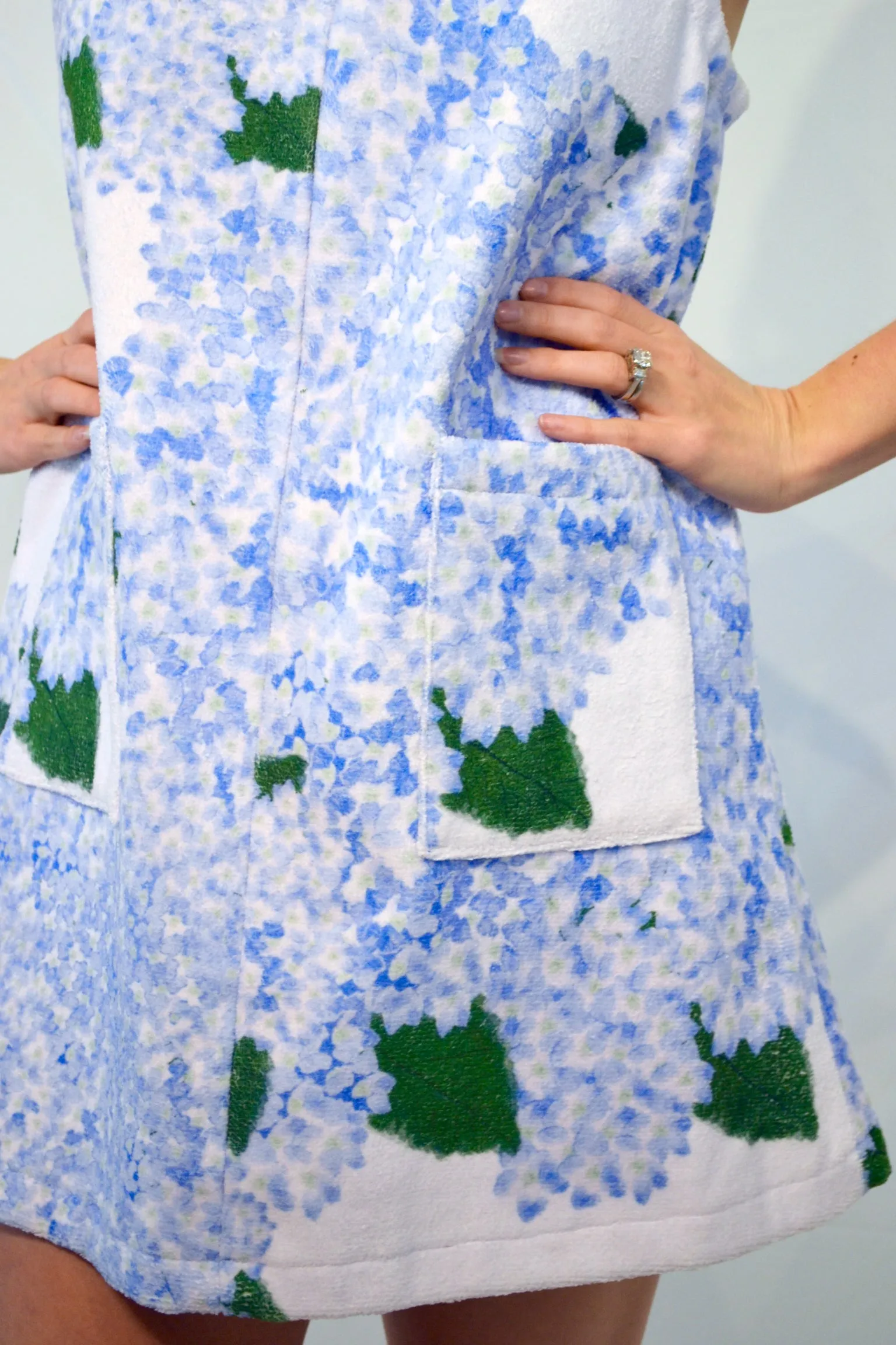 Towel Dress in Hydrangea
