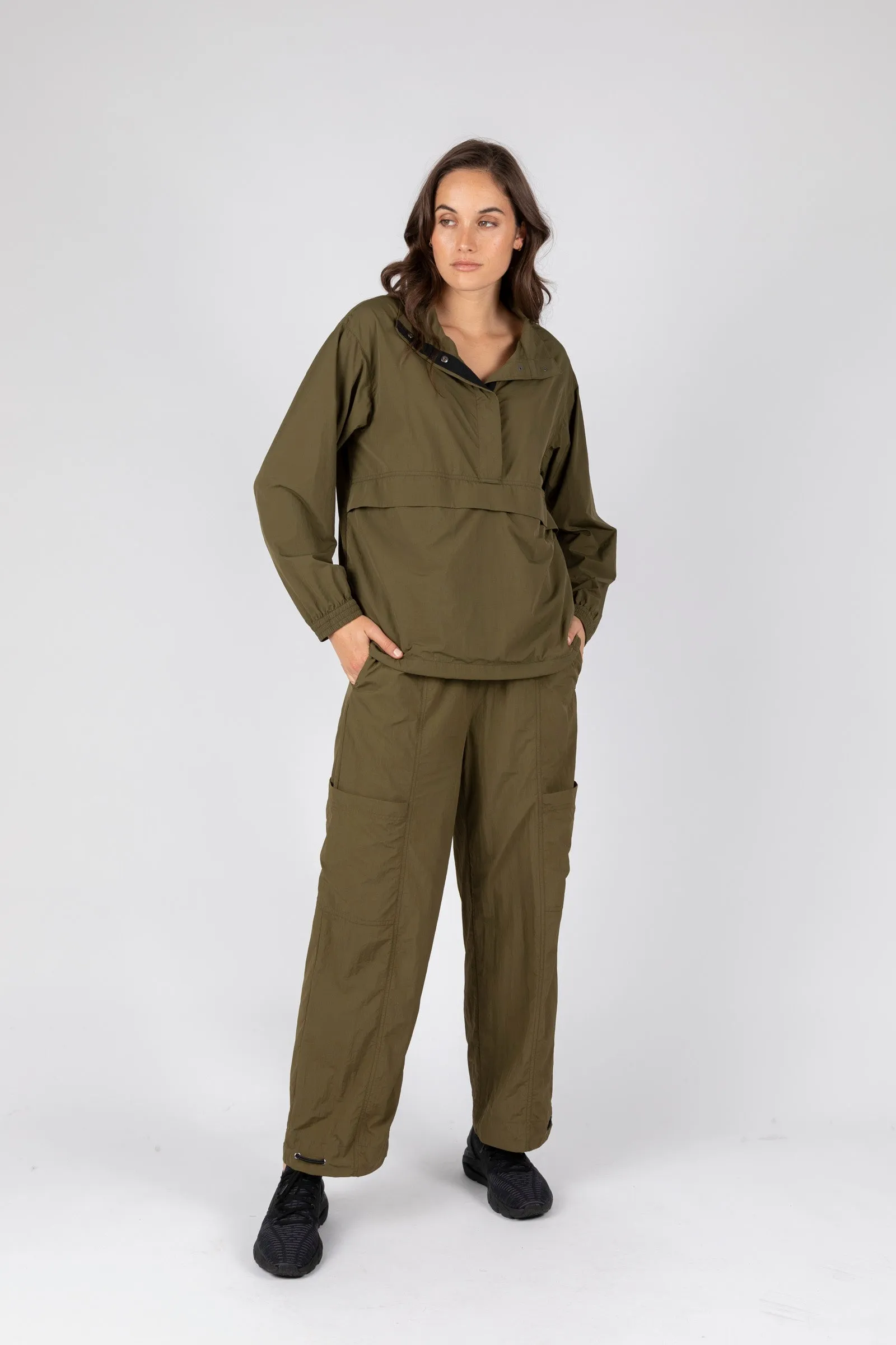 Track Jacket - Olive Grove