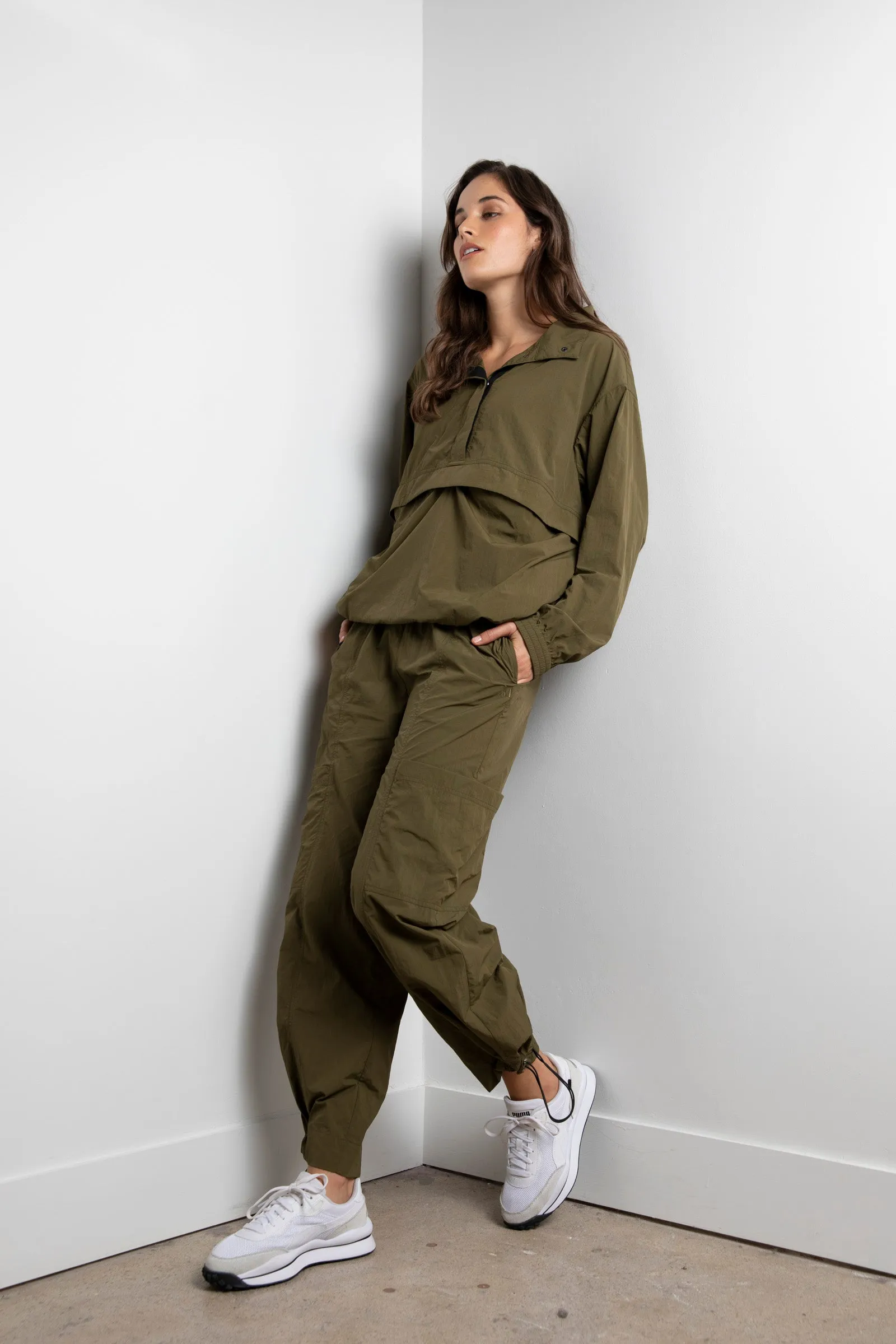 Track Jacket - Olive Grove