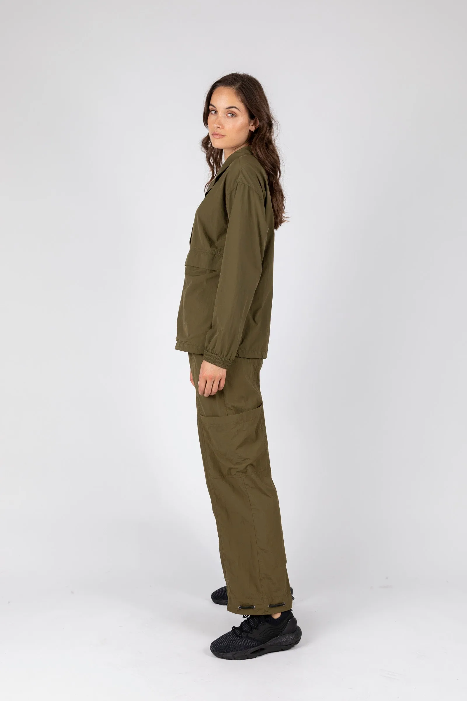 Track Jacket - Olive Grove