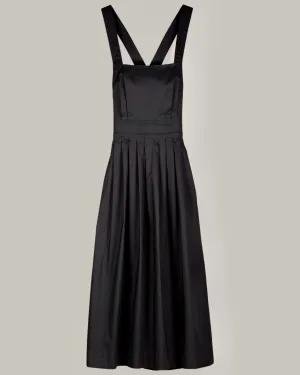 Traveling Pinafore Black Coal Cotton {Made to Order}