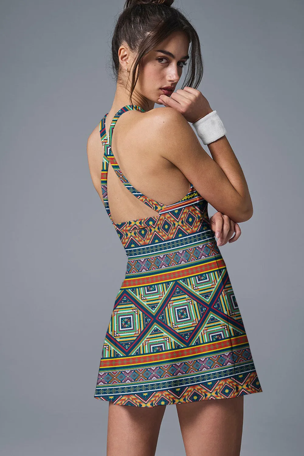 Tribal Momentum Racerback Dress – Women's Activewear for Tennis, Pickleball & Beyond