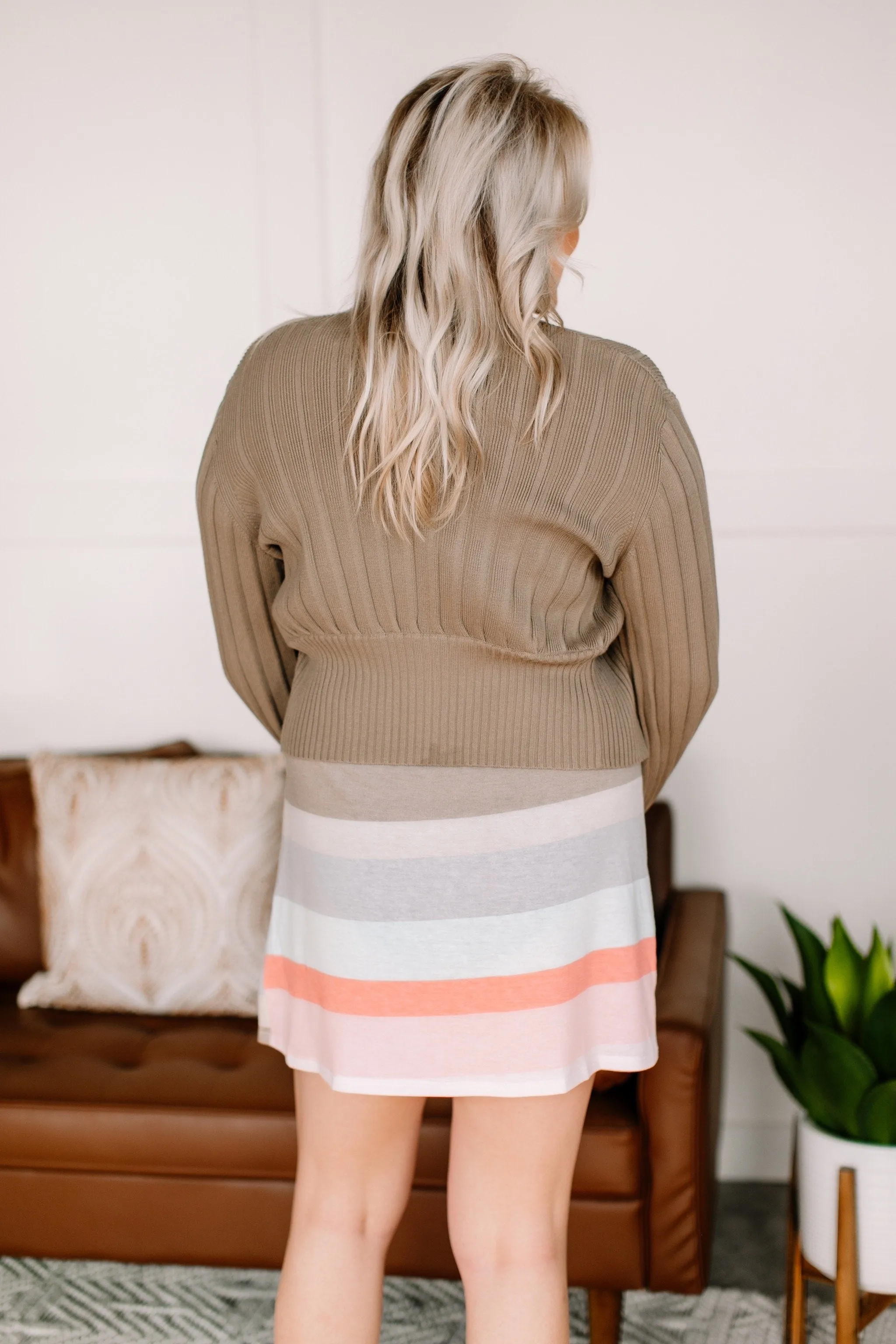 Turn Back Time Cardigan In Tavern