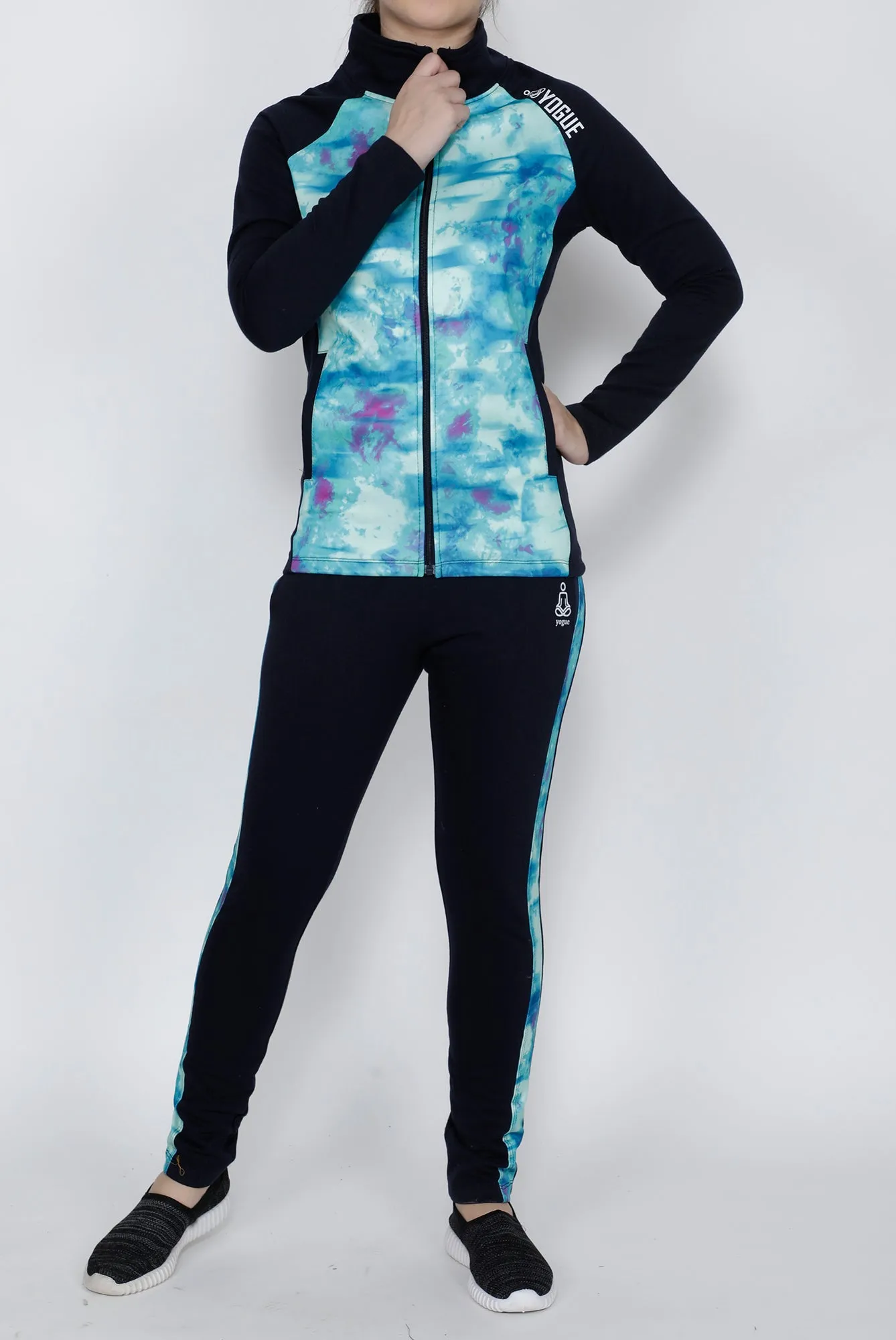 Turquoise Navy Thermal Tracksuit