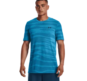 Under Armour Seamless Wave Short Sleeve T-Shirt - Blue