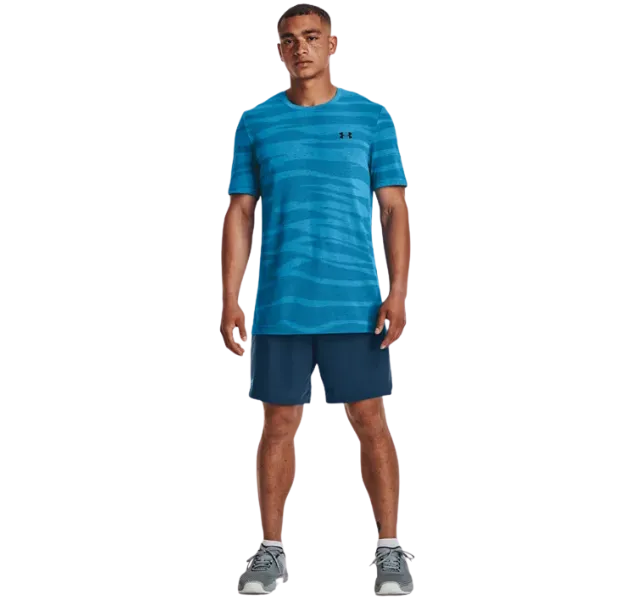 Under Armour Seamless Wave Short Sleeve T-Shirt - Blue