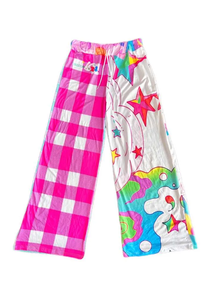 Unique Loose Fit Flare Pants