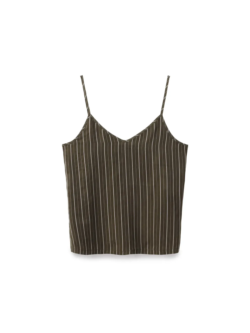 V-shirt Embroidered With Stripes