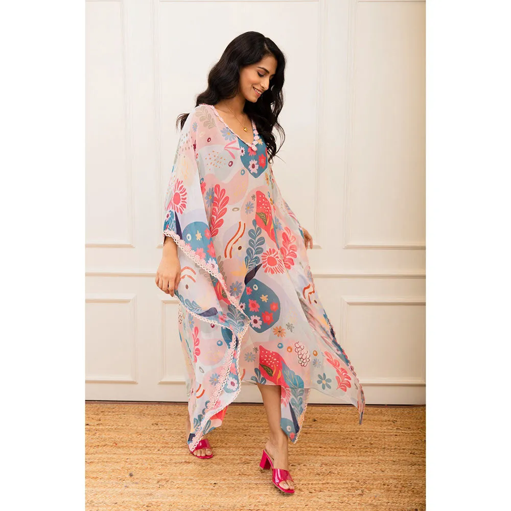 VARUN BAHL Amoeba Printed Long Kaftan