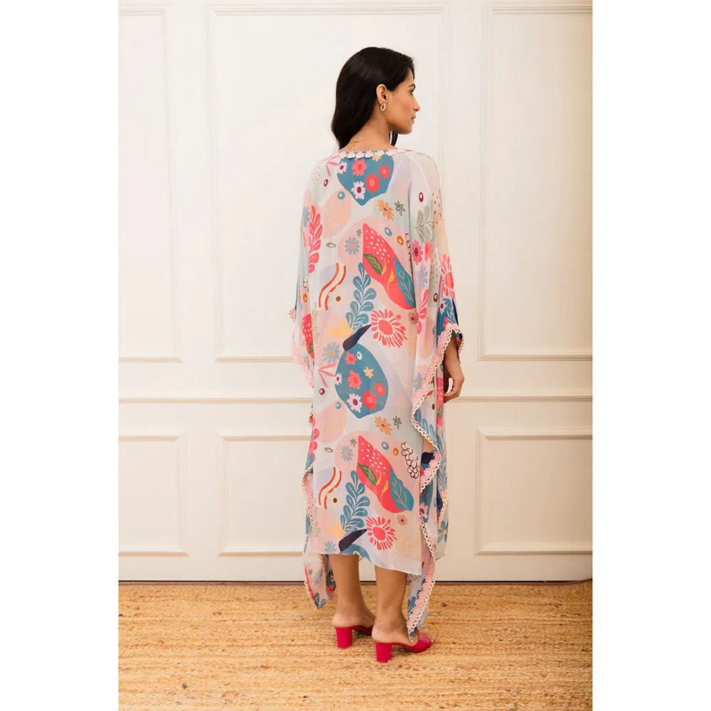 VARUN BAHL Amoeba Printed Long Kaftan