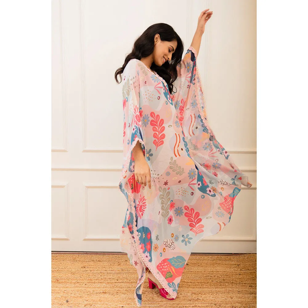 VARUN BAHL Amoeba Printed Long Kaftan