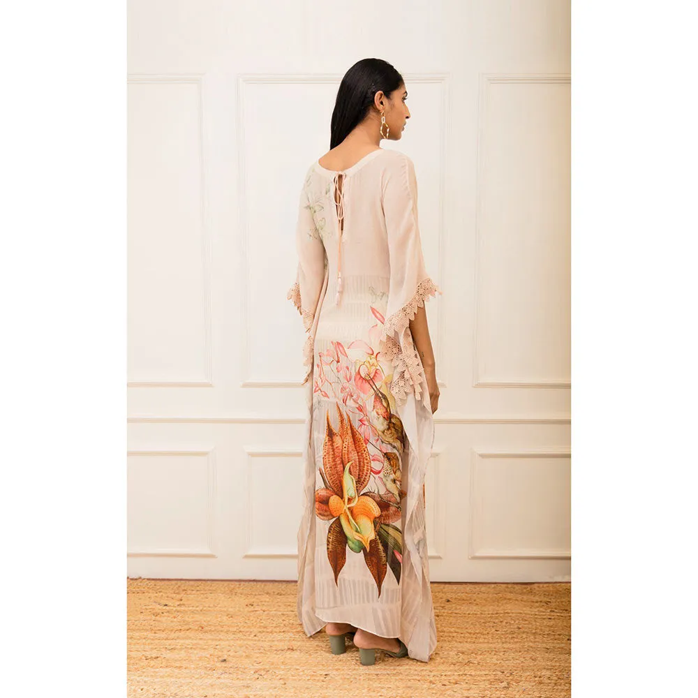 VARUN BAHL Botanical Printed Kaftan