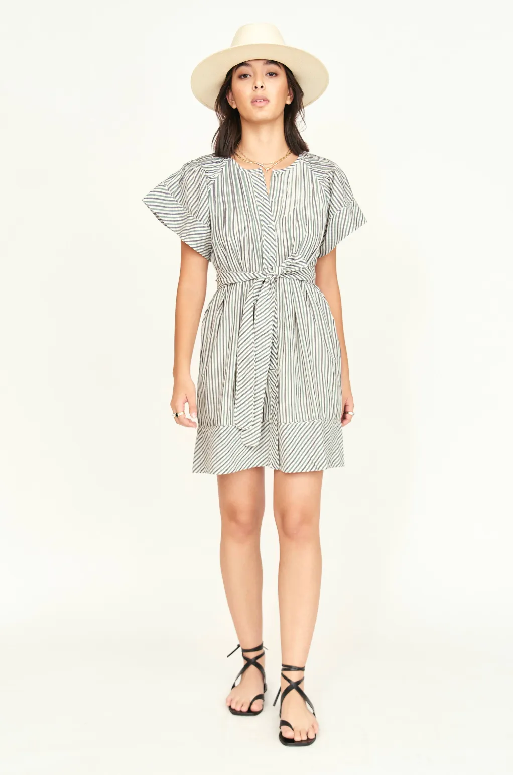 Vienna Pintuck Short Dress