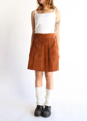 Vintage Suede Skirt J0186