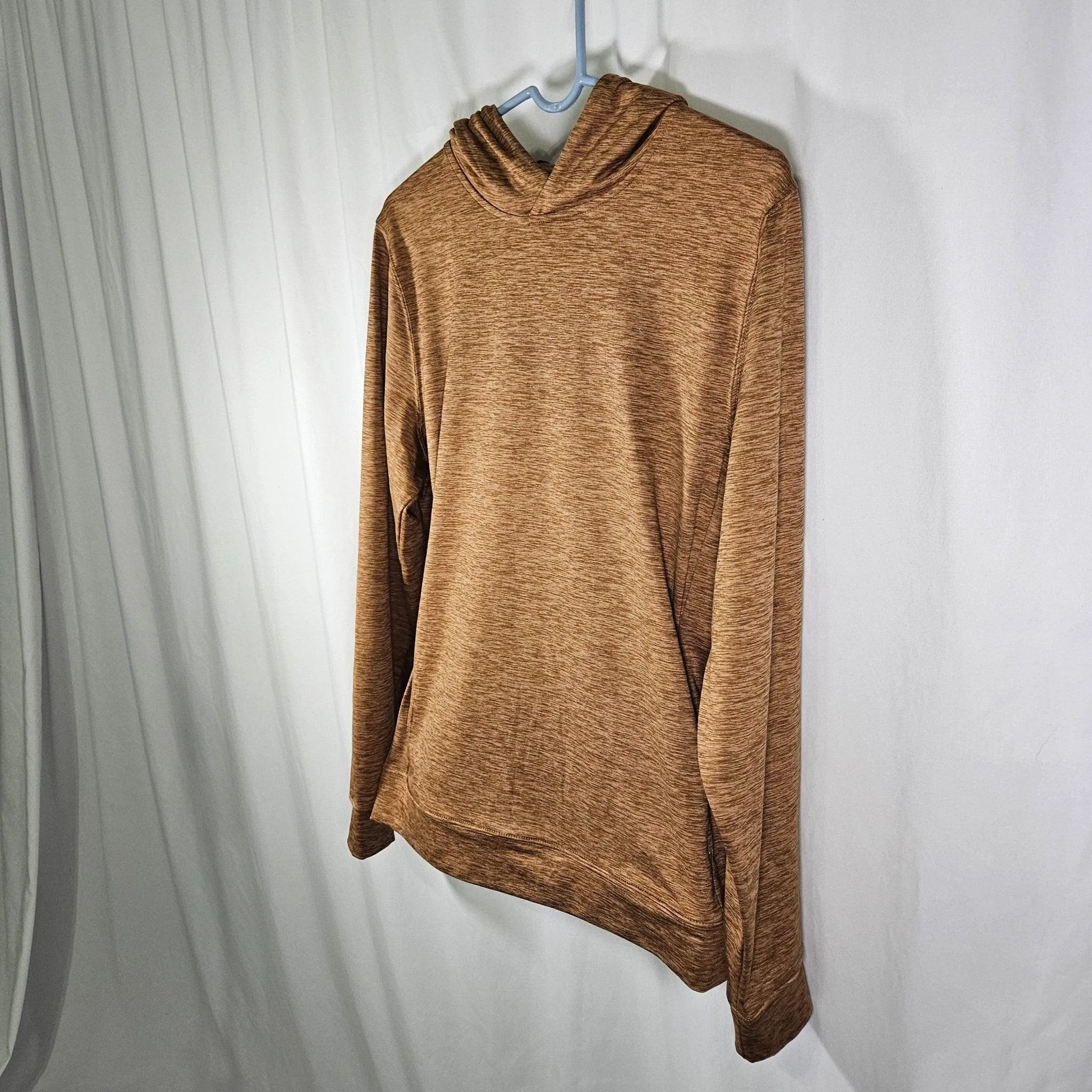 VRST Hoodie: Men's R & R Jersey Hoodie, Small, Tobacco Brown Heather
