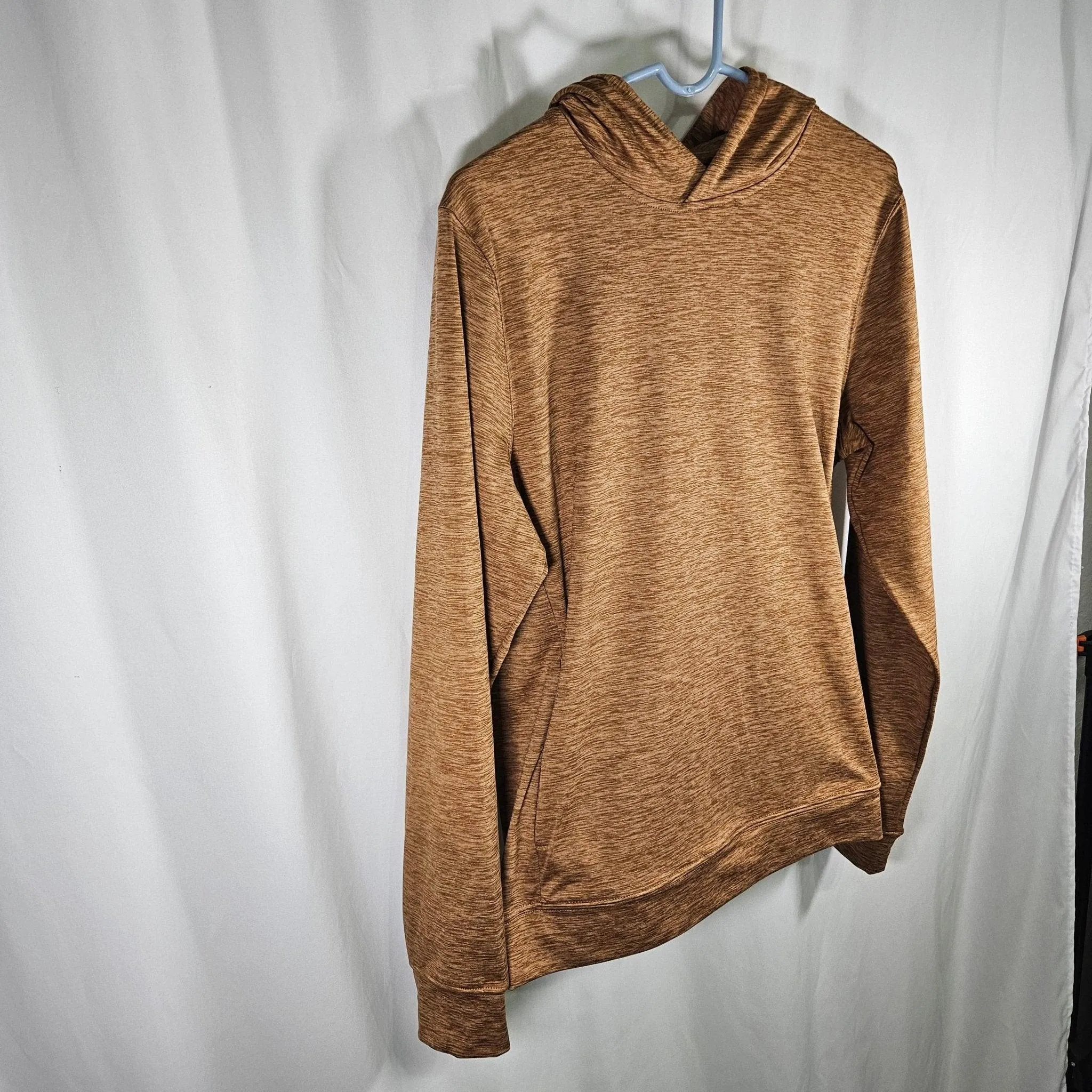 VRST Hoodie: Men's R & R Jersey Hoodie, Small, Tobacco Brown Heather