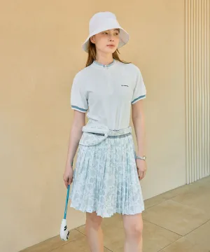 [Warehouse Sale] Monday Flow Paisley Pleated Skirt  - White
