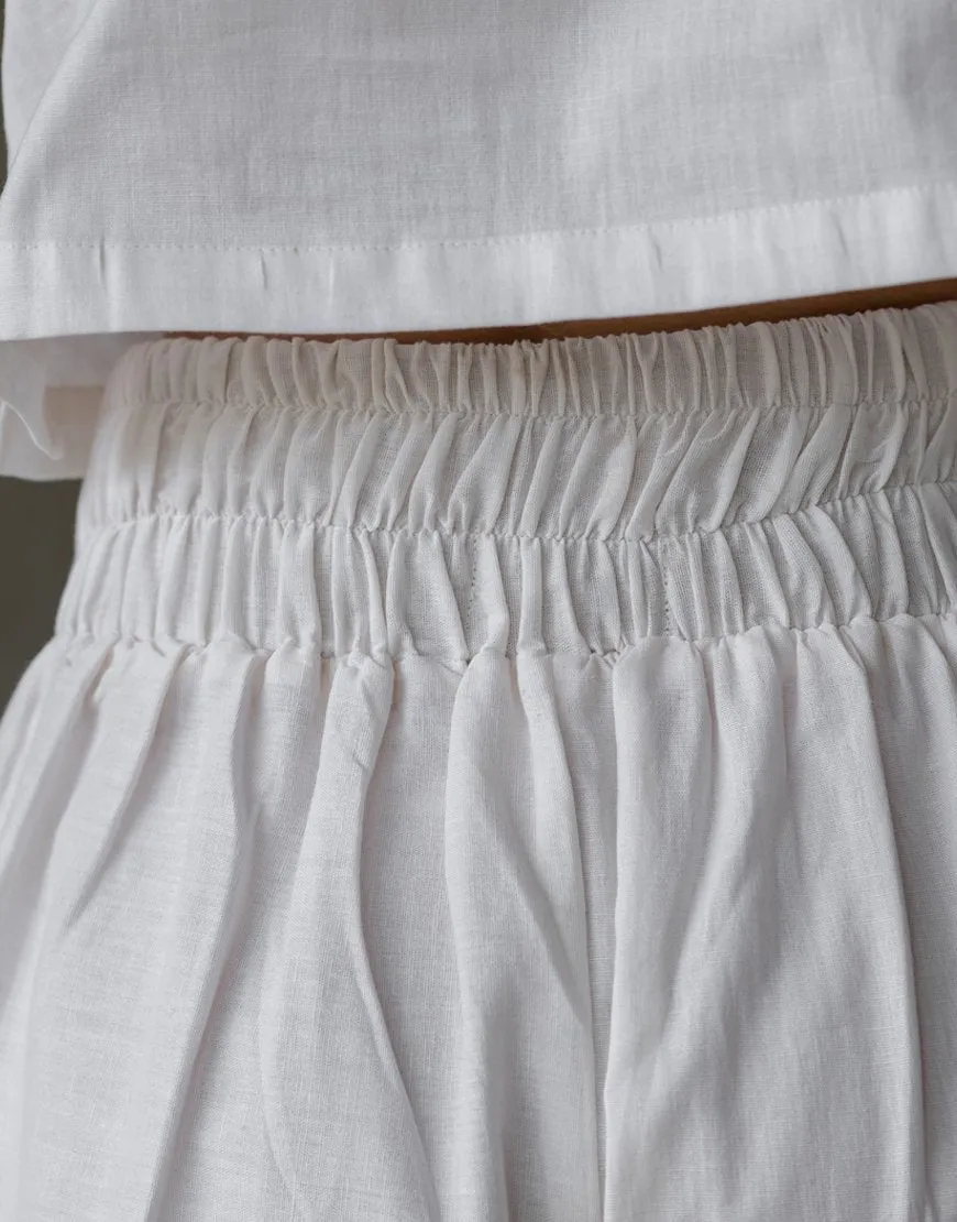 White Artsy Palazzo