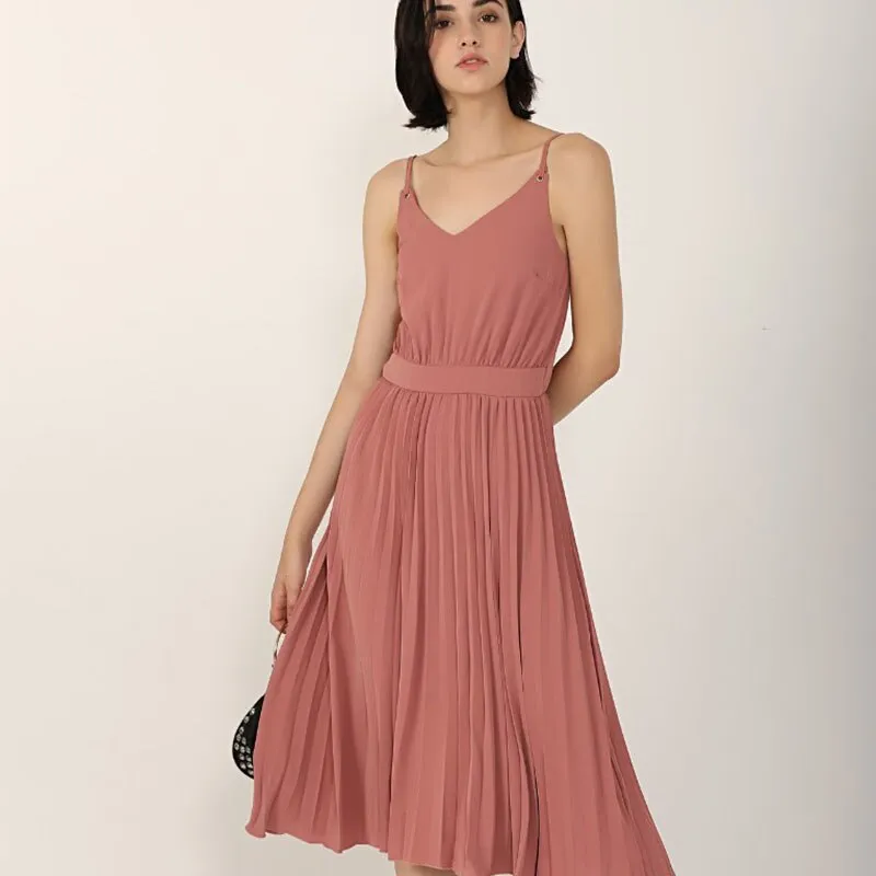 Women Fashion Sling V Neck Long Dress Droopy Big Hem Backless Sexy Party Prom Club Belt Back Zipper Elegant Female Dresses 2XL