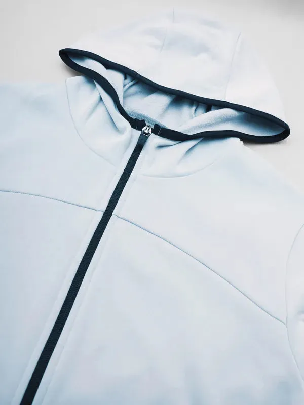 Women Solid Slim Fit Hooded Jacket with TECHNO WARM 