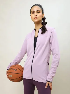 Women Solid Slim Fit Hooded Jacket with TECHNO WARM 