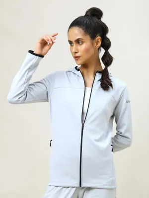 Women Solid Slim Fit Hooded Jacket with TECHNO WARM 