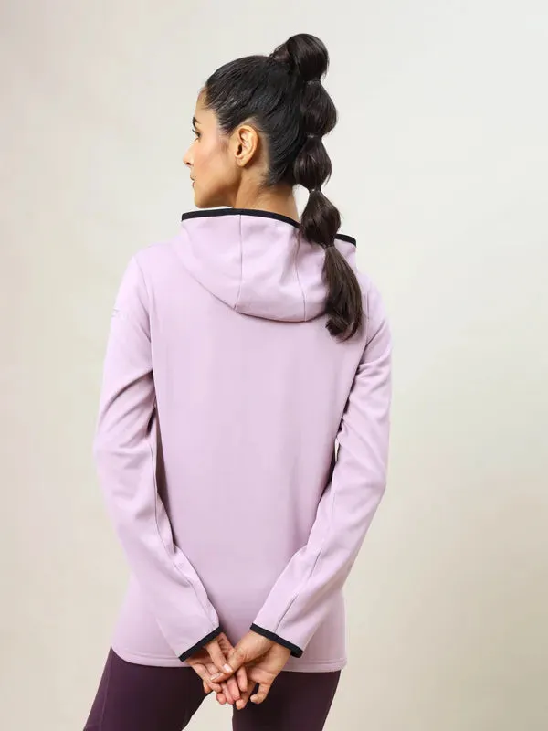 Women Solid Slim Fit Hooded Jacket with TECHNO WARM 