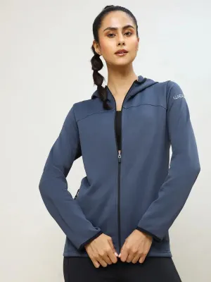 Women Solid Slim Fit Hooded Jacket with TECHNO WARM 